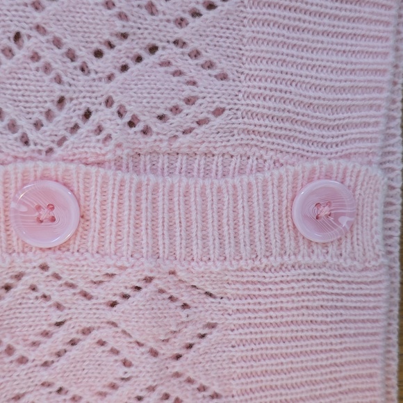 JUMPING BEANS BRAND TODDLER GIRLS PINK FRONT BUTTON CARDIGAN SIZE 2T - Picture 5 of 10